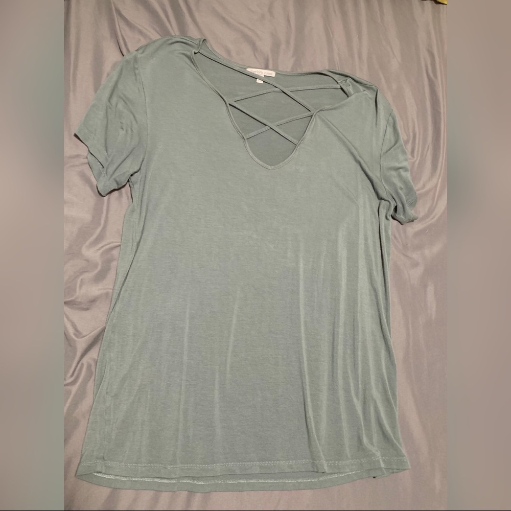 Charlotte Russe V-neck Shirt